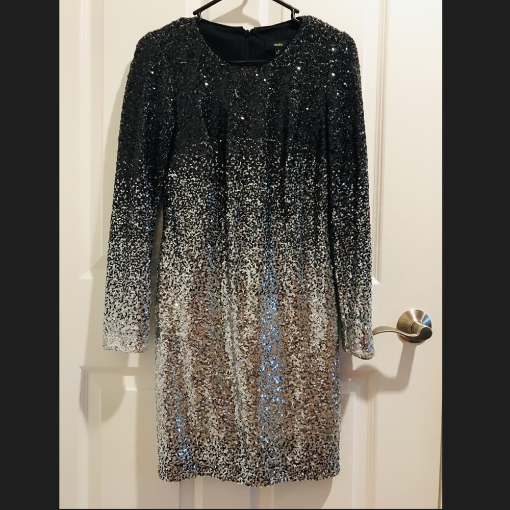 Maia Sequin Gradient Dress